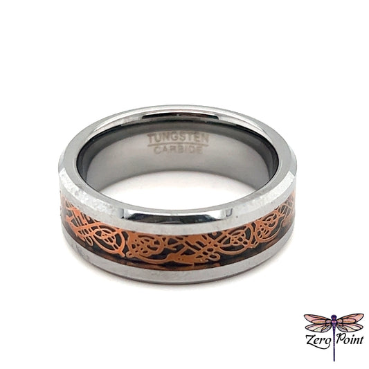 Tungsten Carbide Inlayed Copper Ring - Zero Point Crystals