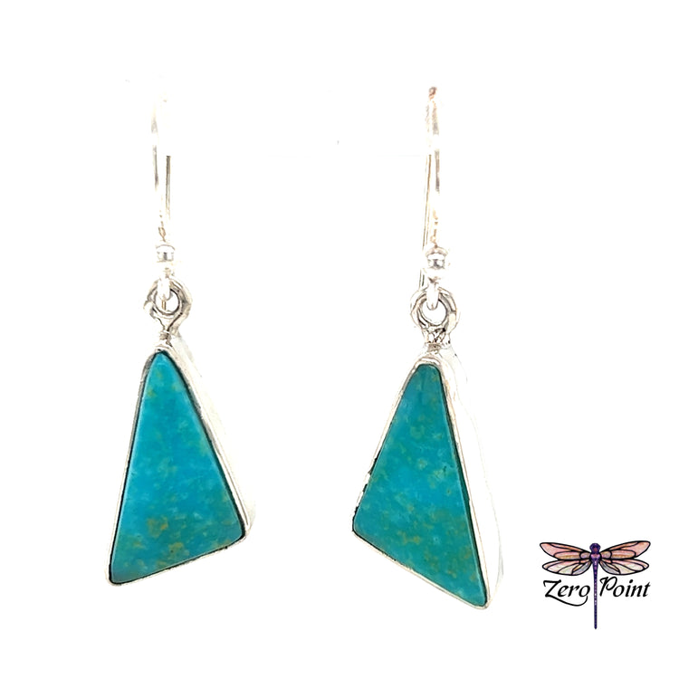 Turquoise Dangle Earrings - Zero Point Crystals