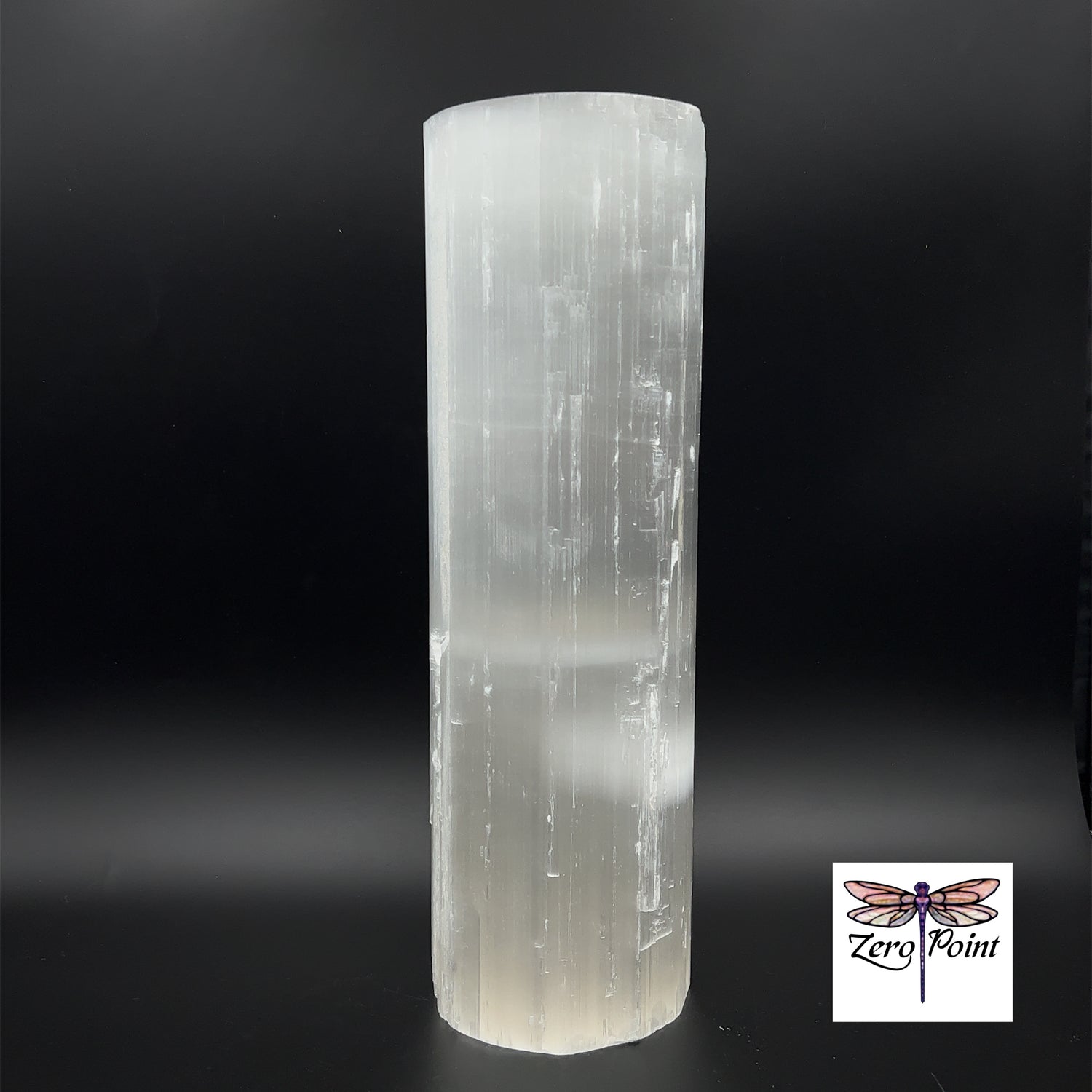 Round Selenite Lamp - Zero Point Crystals