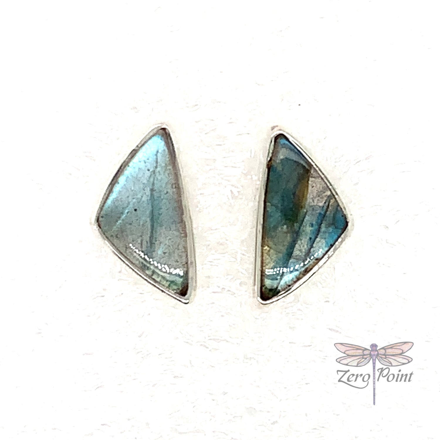 Labradorite Post Earrings - Zero Point Crystals