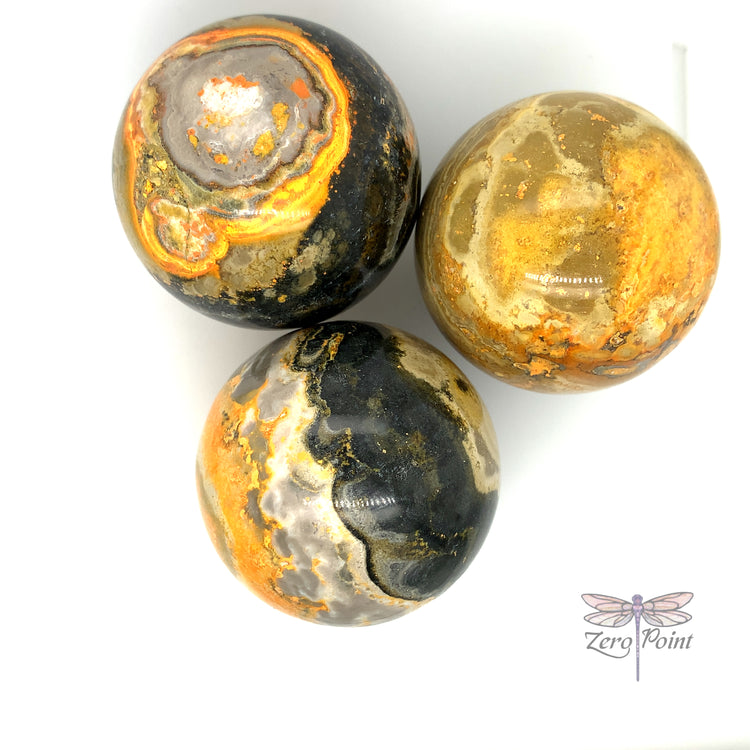 Bumblebee Jasper Sphere - Zero Point Crystals