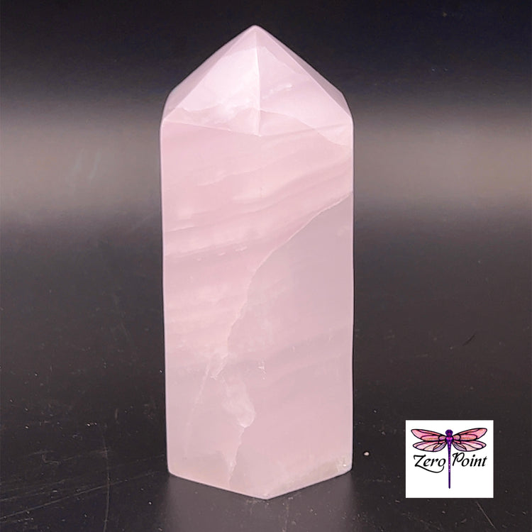 Pink Calcite Obelisk - Zero Point Crystals