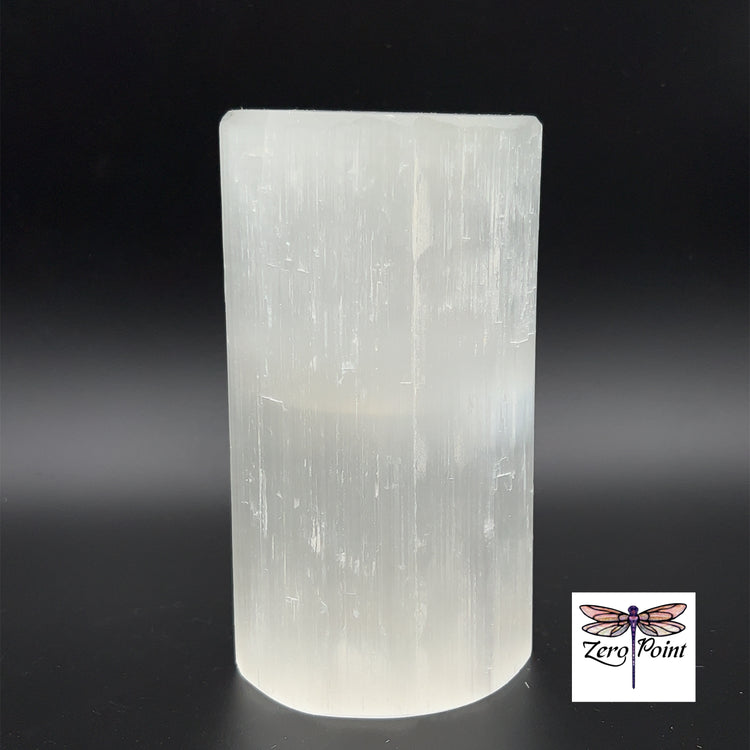 Round Selenite Lamp - Zero Point Crystals