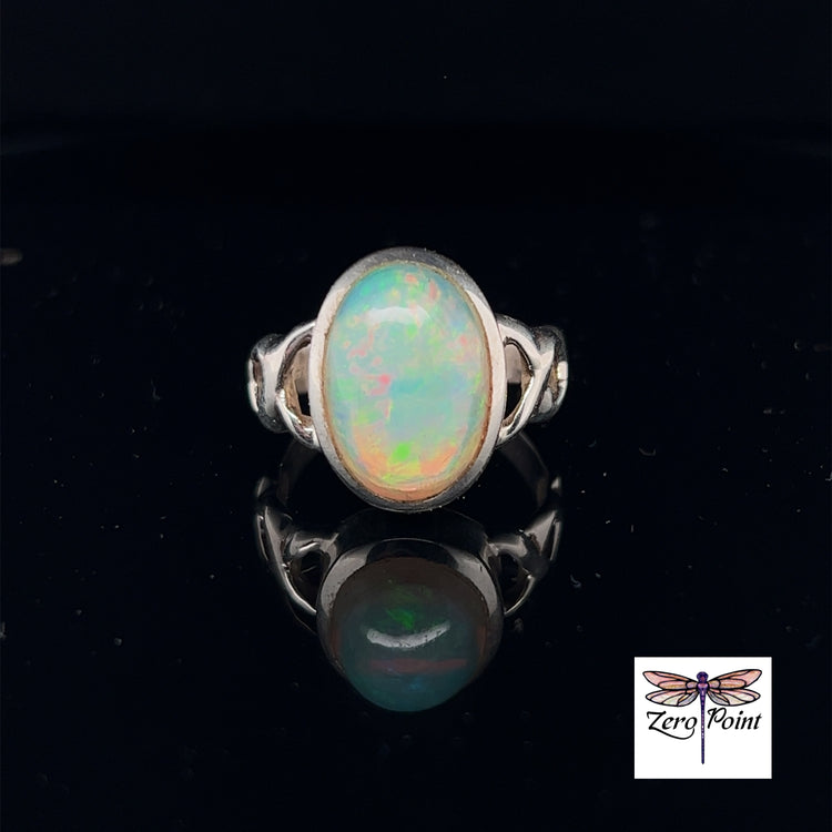 Ethiopian Opal Ring - Zero Point Crystals