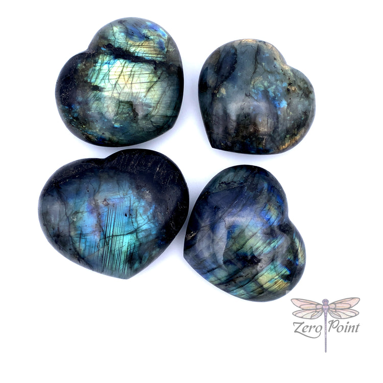 Labradorite Heart 2-3" - Zero Point Crystals