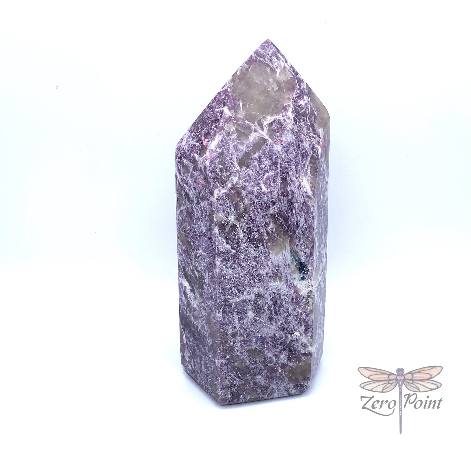 Lepidolite Obelisk - Zero Point Crystals