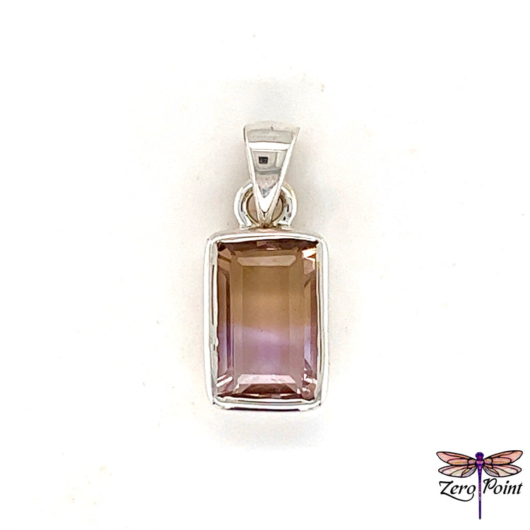 Ametrine Faceted Pendant - Zero Point Crystals