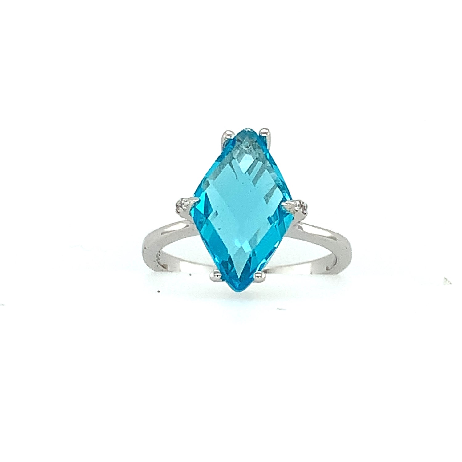 Helenite Diamond Cut Ring - Zero Point Crystals