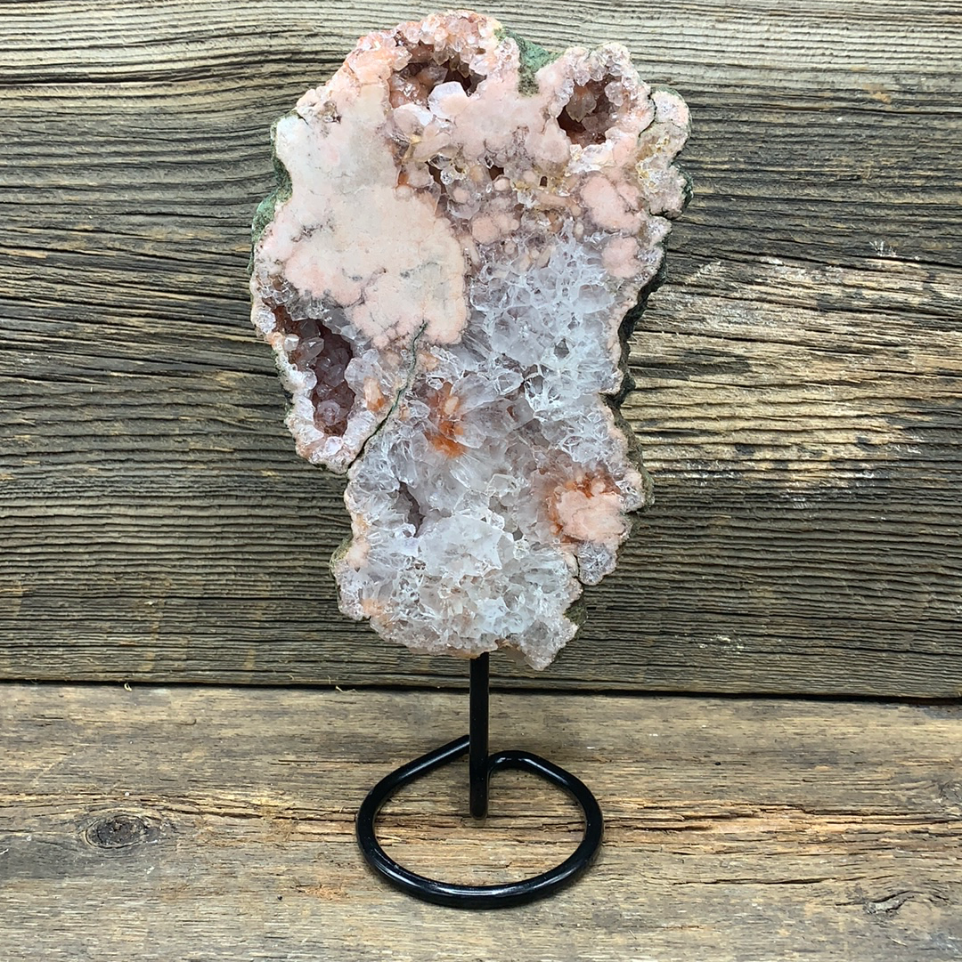 Rose Amethyst on Stand - Zero Point Crystals