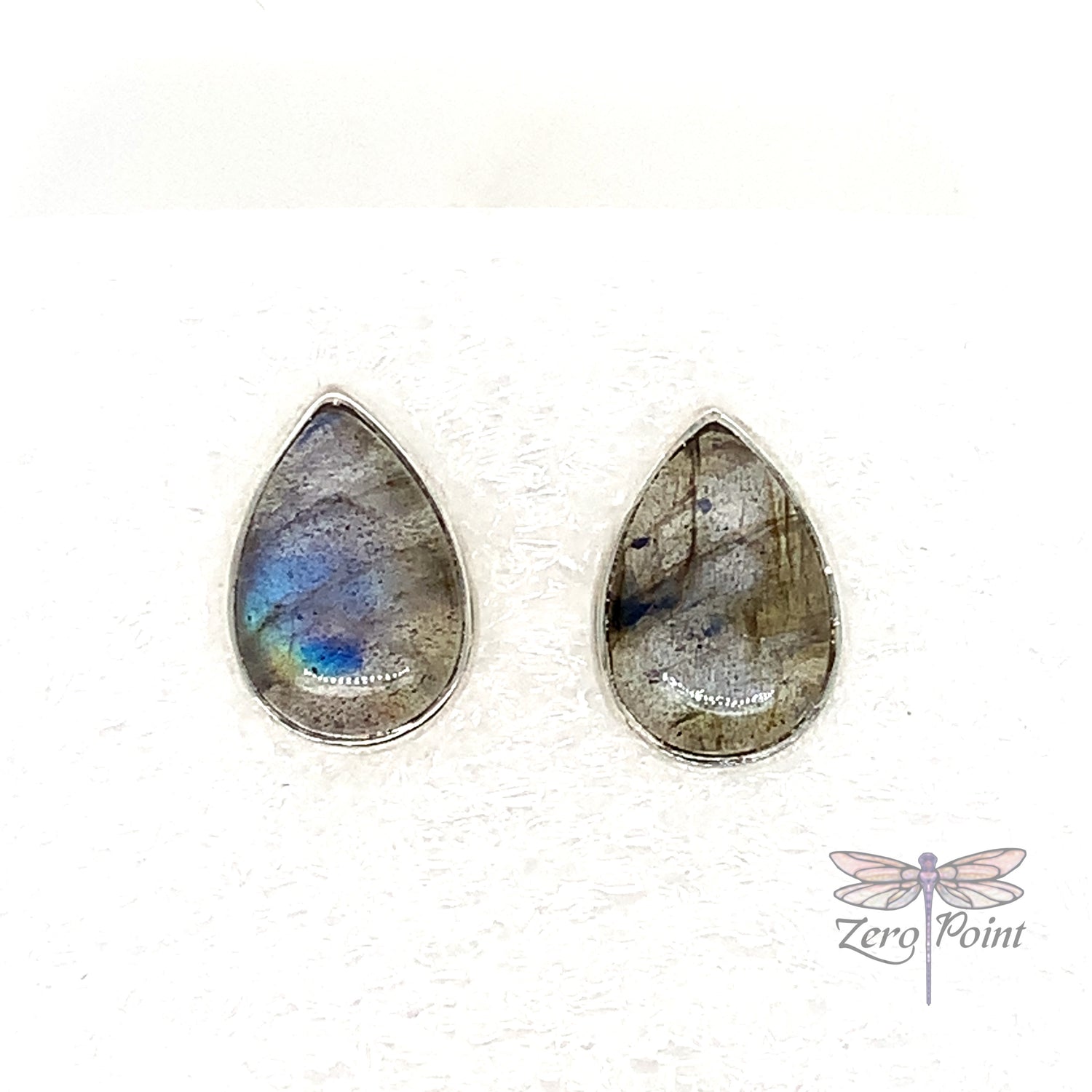 Labradorite Post Earrings - Zero Point Crystals