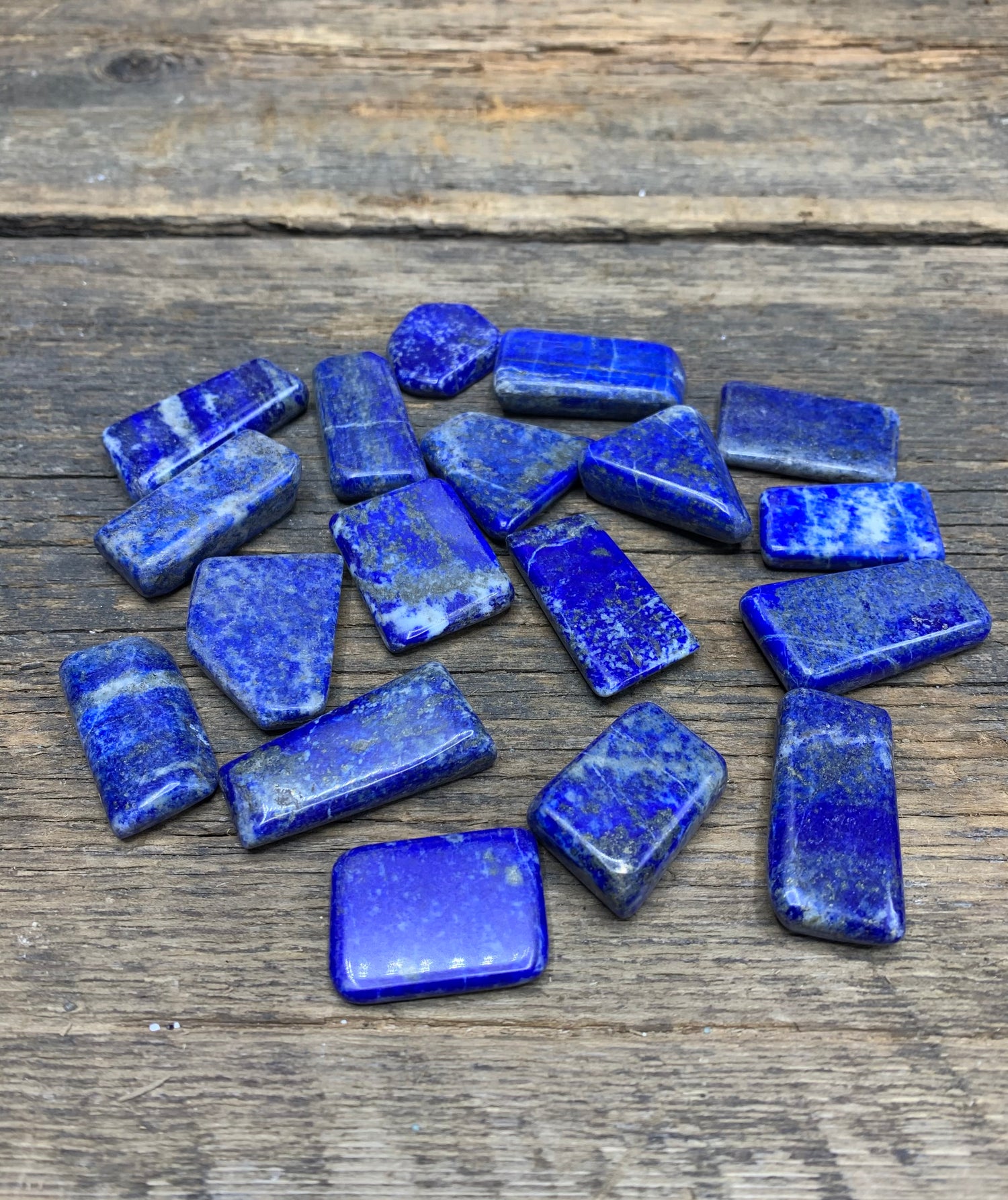 Lapis Lazuli Flat Stones - Zero Point Crystals