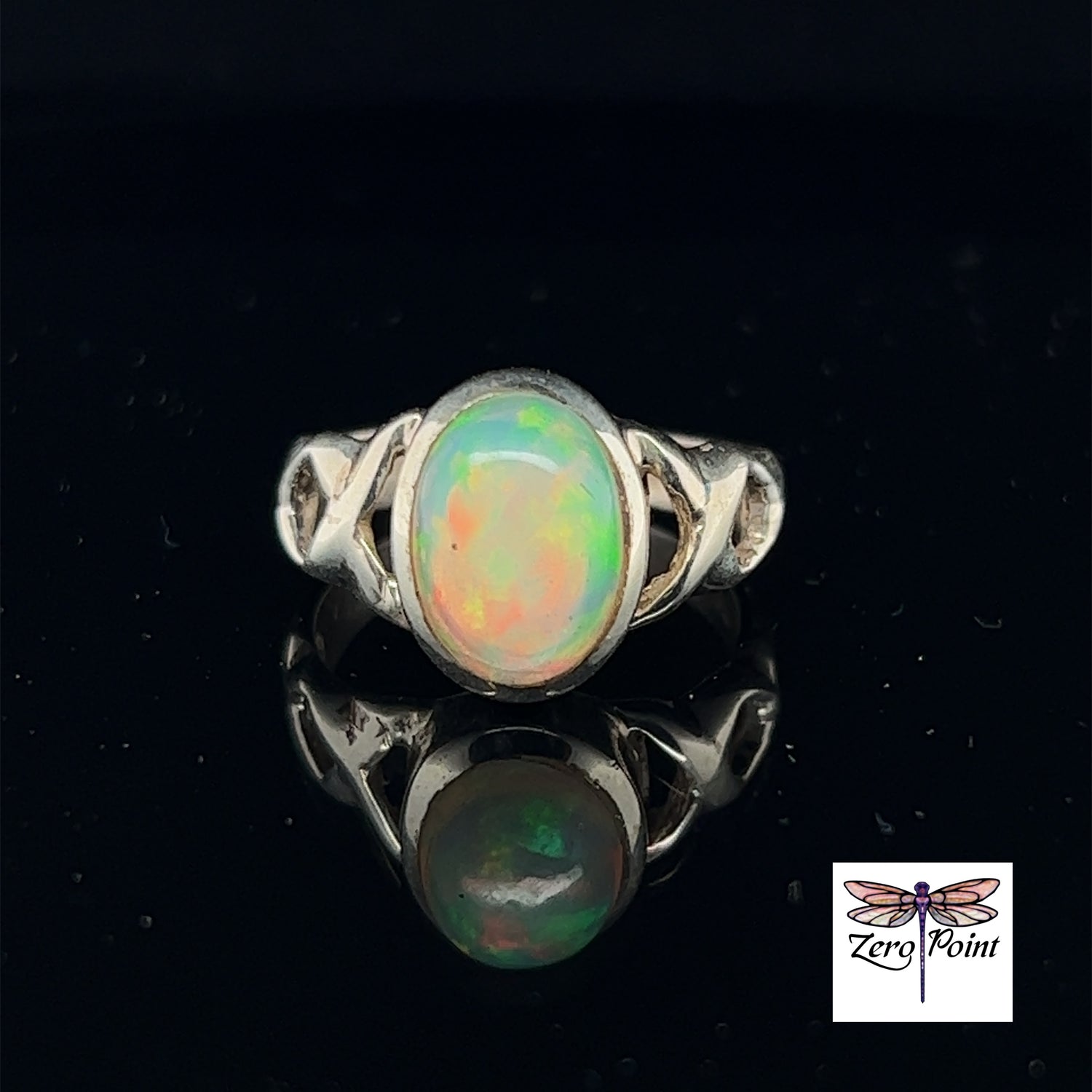 Ethiopian Opal Ring - Zero Point Crystals