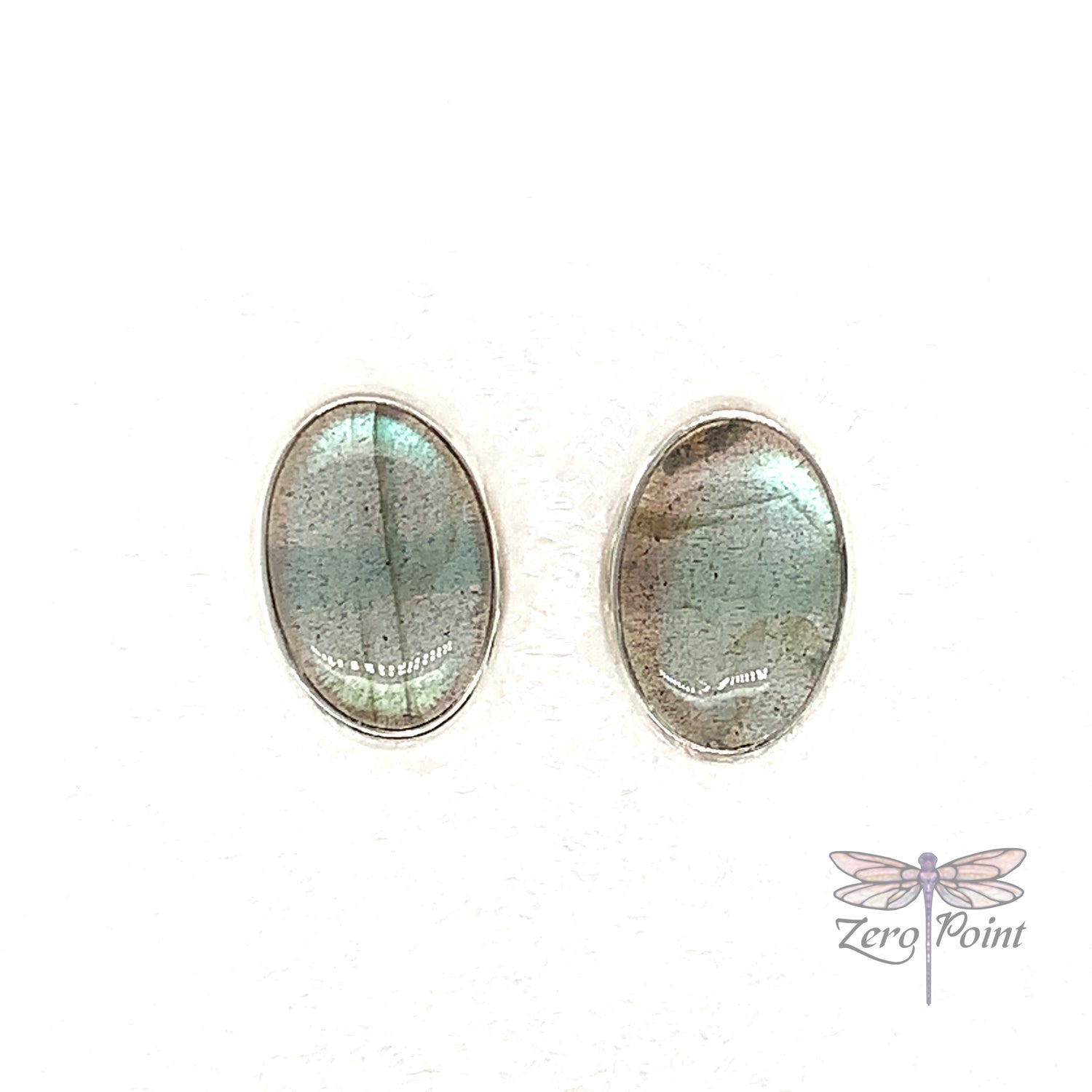 Labradorite Post Earrings - Zero Point Crystals