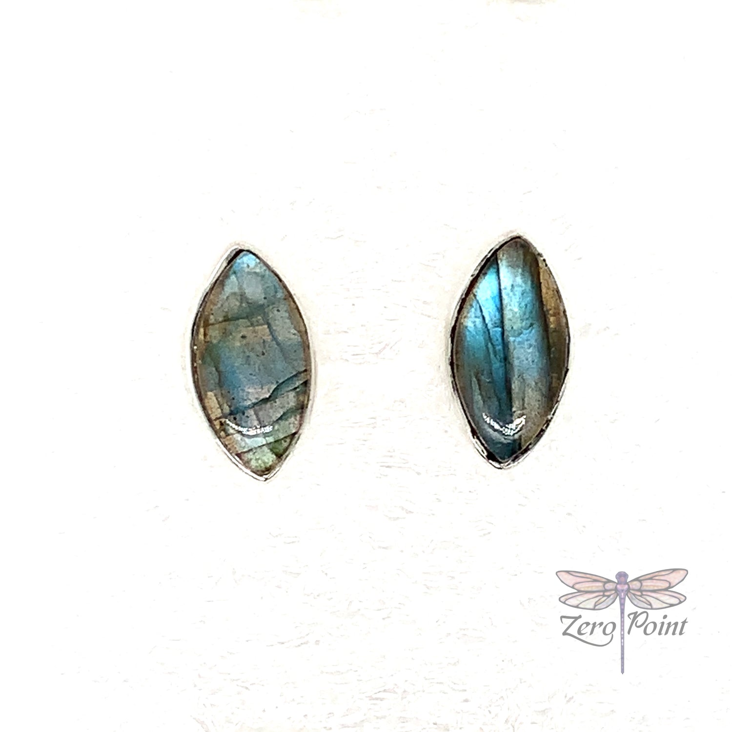 Labradorite Post Earrings - Zero Point Crystals