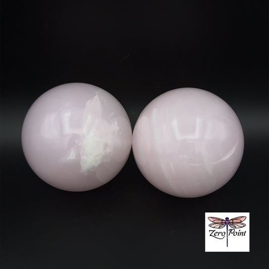 Pink Calcite Sphere - Zero Point Crystals