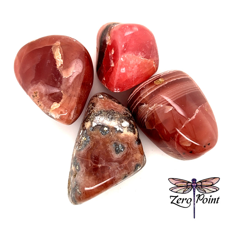 Rhodochrosite Tumbled Stones - Zero Point Crystals