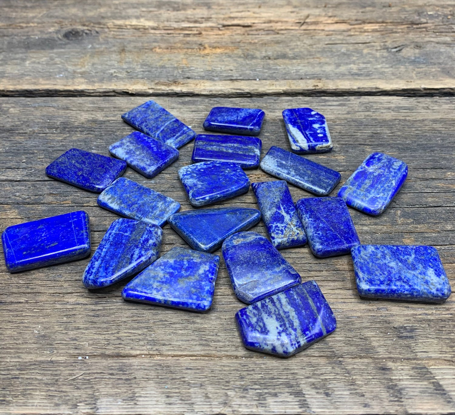 Lapis Lazuli Flat Stones - Zero Point Crystals