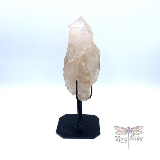 Elestial Quartz on stand - Zero Point Crystals