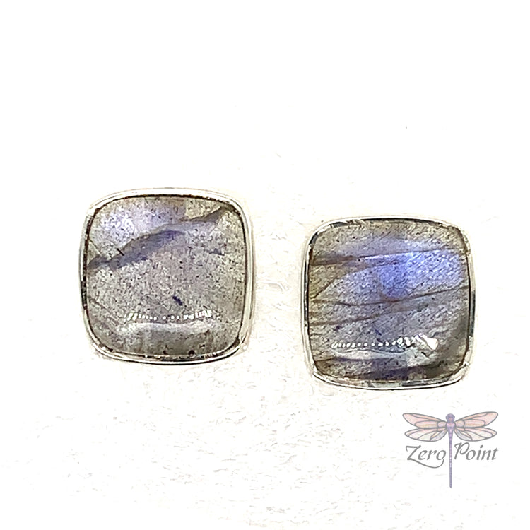 Labradorite Post Earrings - Zero Point Crystals