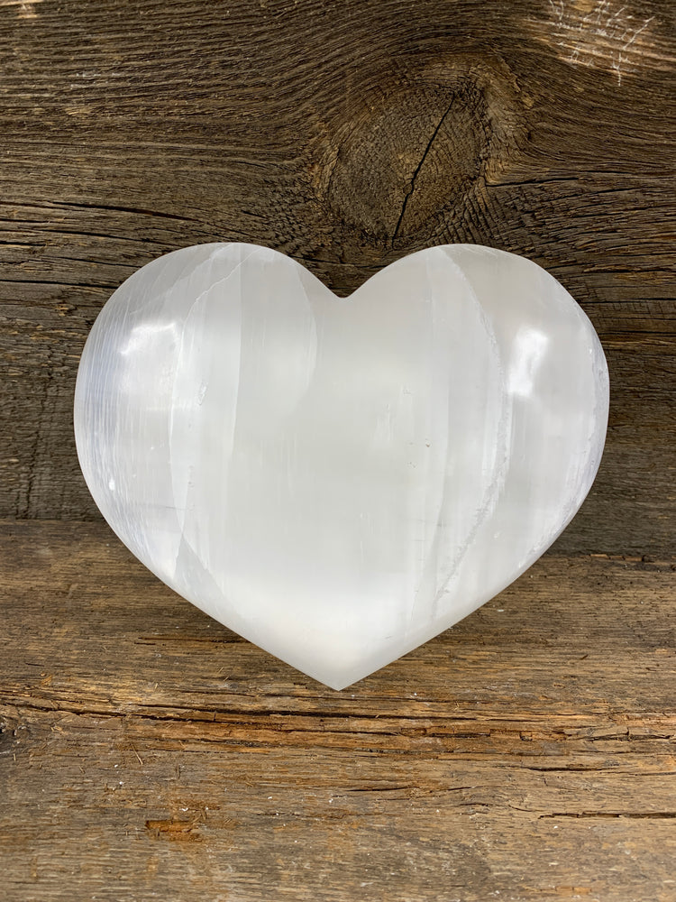 Selenite Heart - Zero Point Crystals