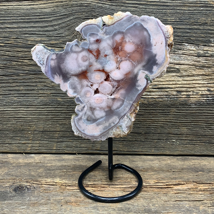Rose Amethyst on Stand - Zero Point Crystals