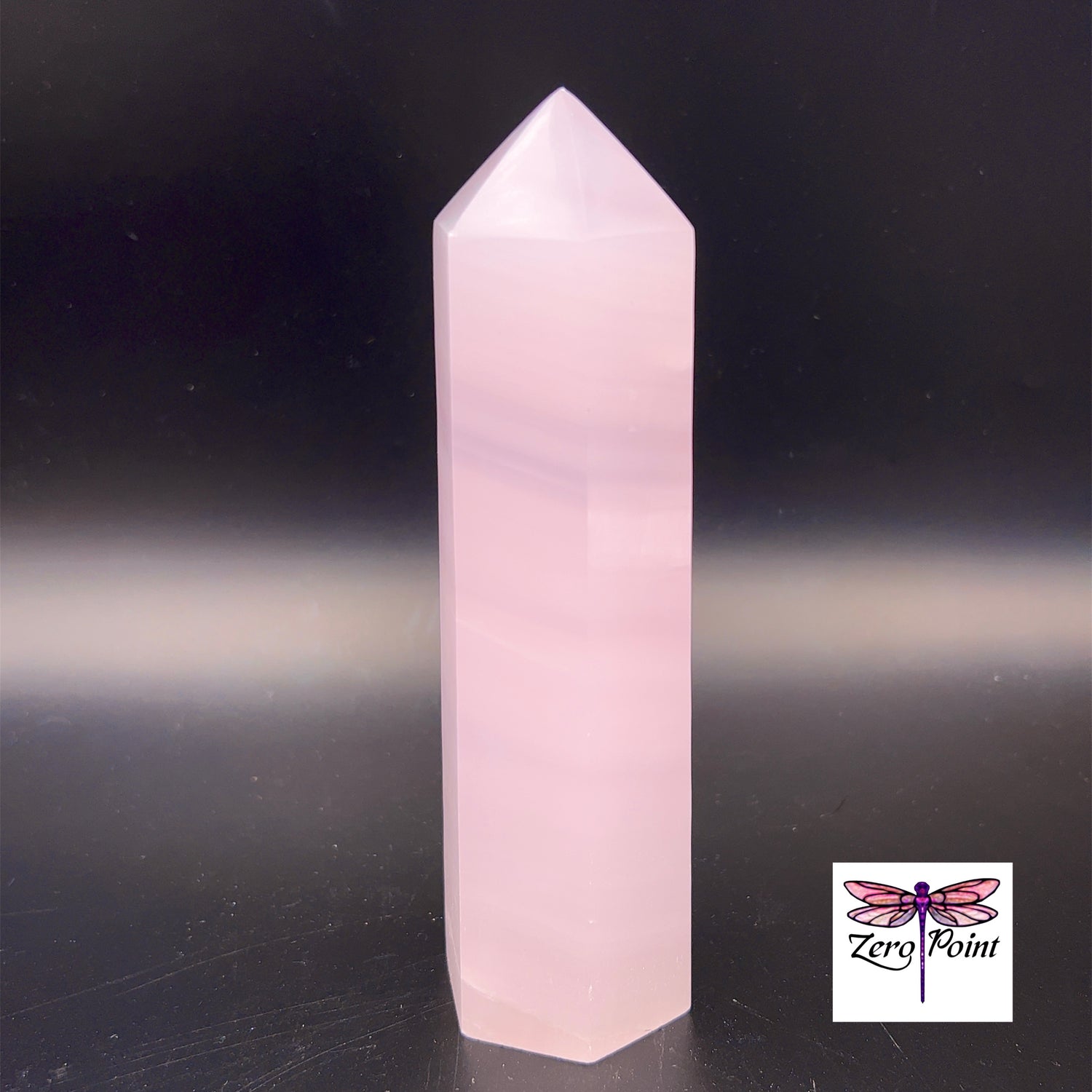 Pink Calcite Obelisk - Zero Point Crystals