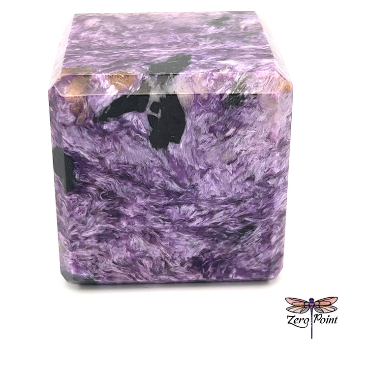 Charoite Cube - Zero Point Crystals