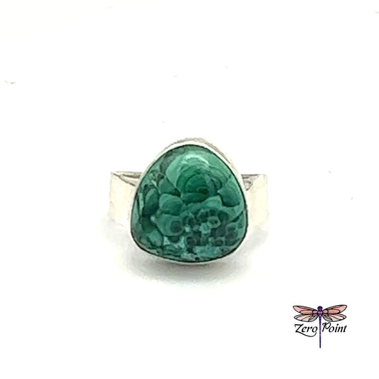 Malachite Ring 9029 - Zero Point Crystals