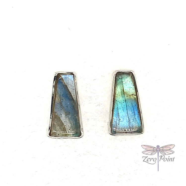 Labradorite Post Earrings - Zero Point Crystals