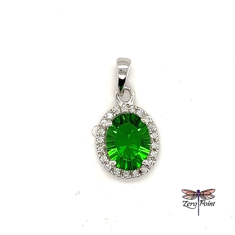 Helenite Oval Pendant 7x9mm - Zero Point Crystals