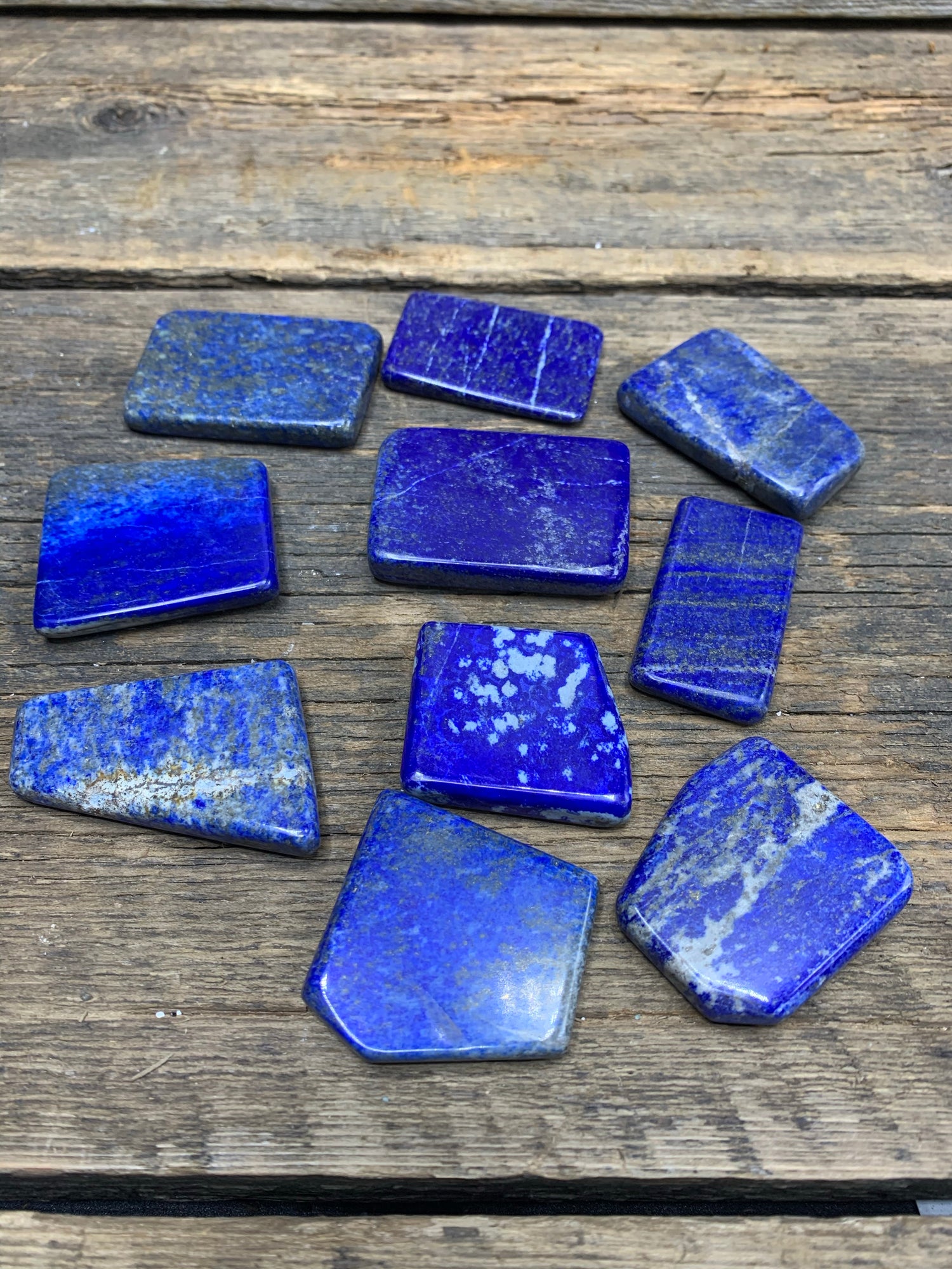 Lapis Lazuli Flat Stones - Zero Point Crystals