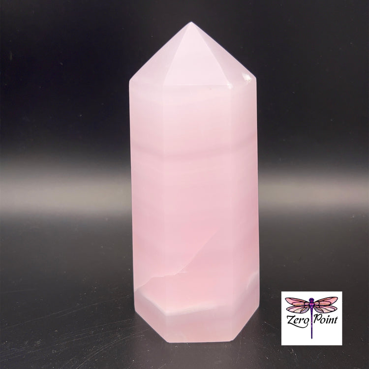 Pink Calcite Obelisk - Zero Point Crystals